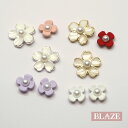 【3個入】封入パーツ ネイルパーツ フラワーMIX 大小セット 封入素材 レジン アクセサリー ハンドメイド 素材 材料 金属 パール 花 爪 デコパーツ おし...