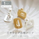 イヤリング パーツ レクタングル マットカラー 2個セット (1ペア) BLAZE ハンドメイド 手芸 アクセサリーパーツ 商用利用可能 クラフト 手作り 資材...