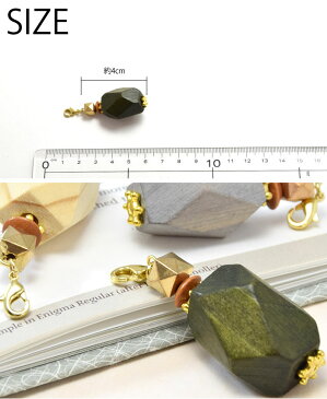 チャーム パーツ ビッグ ウッド ハンドメイド アクセサリー