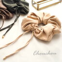 【550円福袋チケット対象】シュシュ ヘアゴム フェイク スエード 大きめ リボン BLAZE ヘアアクセサリー アクセサリー 秋冬 レディース 女性 シンプル...