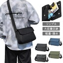 ショルダーバッグ メンズ レディース ポケット ブラック 収納 斜め掛け マチ おしゃれ ファスナー 通勤 大容量 軽量 シンプル 肩掛け カジュアル 無地