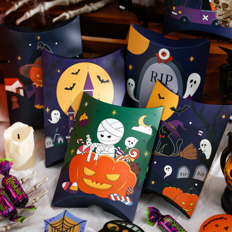 【10枚セット】ハロウィン ラッピング 袋 プレゼント ラッピング袋 お菓子 紙バッグ 紙袋 お菓子入れ 袋 小分け袋 南瓜 かぼちゃ カボチャ 可愛い かわいい ハロウィン 入れ物の商品画像