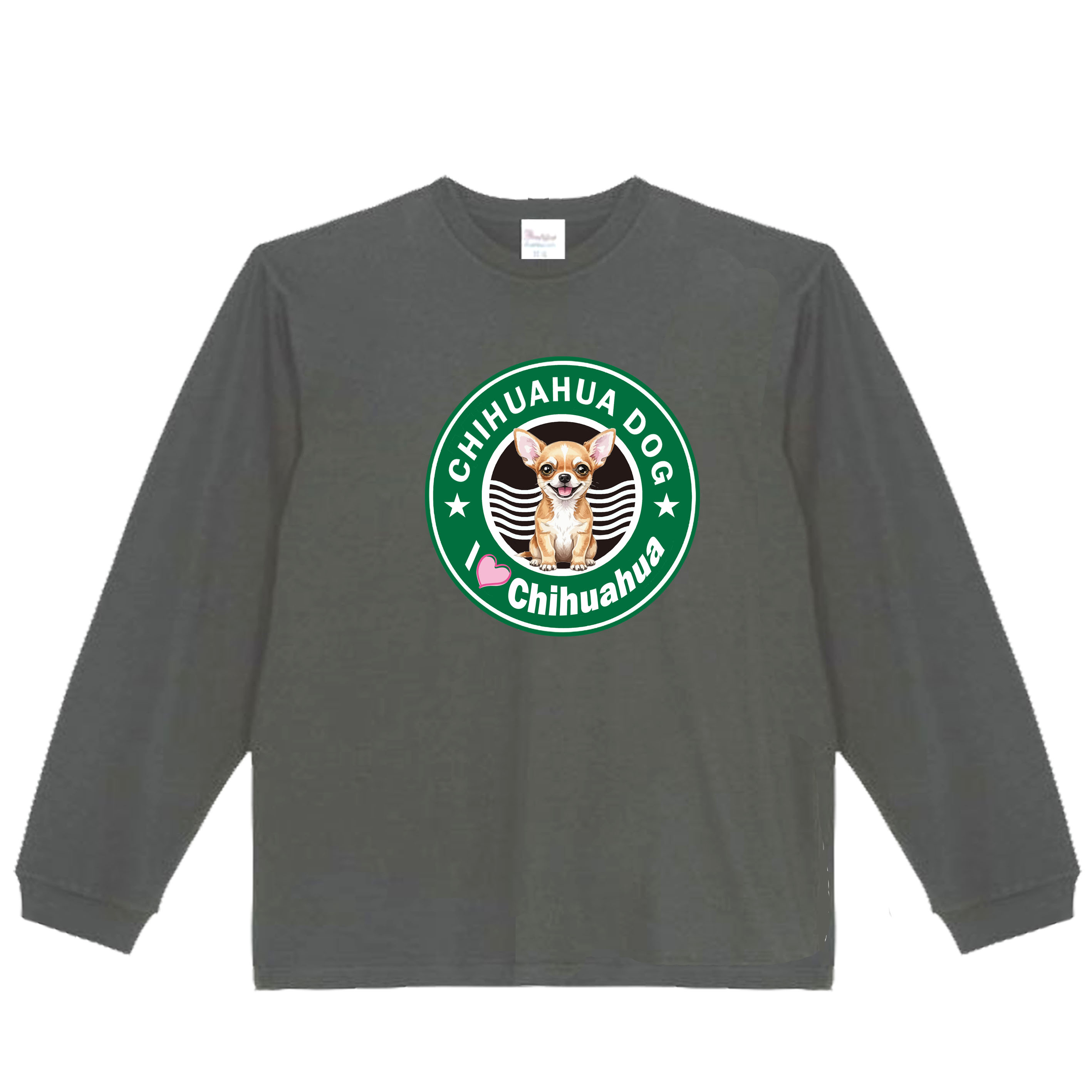 乐天商城 - ［PARODYS］　5.6oz SBスタイルチワワ長袖Tシャツ おもしろいTシャツ プレゼント おもしろパ ロディ うける 飲み会 父の日 敬老の日