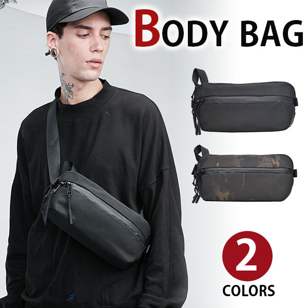 BLAZONRY バッグ メンズ 【スーパーSALE10％OFF】店長オススメ MY BAG ウエストバッグ ヒッドバッグ iPad収納 ボディバッグ ポリエステル メンズ 男性 横型 斜めがけメッセンジャーバッグ 自転車鞄かばん 新生活 父の日 誕生日 クリスマス 実用的 ギフト プレゼント ブラック 2色選