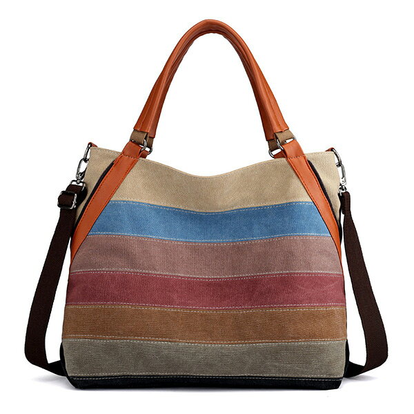 【スーパーSALE半額対象】MY BAG トートバッグ レディース マルチカラー 2WAY 斜めがけ ショルダーバッグ 旅行鞄かばん キャンバス 帆布 ズック 旅行出張 エコバッグ 通学 通勤 アウトドア A4書類鞄 15PC収納 5色選 新生活 母の日 誕生日 クリスマス ギフト プレゼント blazonry-10004029 BLAZONRY サンプル画像3