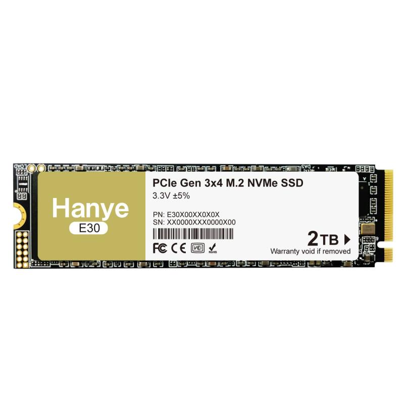 Hanye 内蔵型SSD PCIe Gen3x4 NVMe M.2 2280 E30 正規品