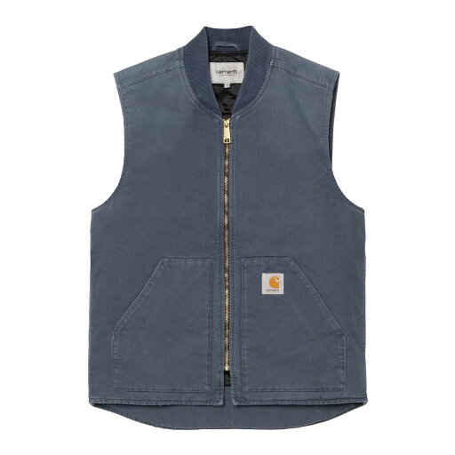 CARHARTT WIP カーハート ワークインプログレス ワークベスト ストリート ヒップホップ ダンス ラッパー ダンサー アメカジ カジュアル ワーク ブランド CLASSIC VEST Dusky Blue (stone canvas) I034821-25S CARHARTT WIP カーハート ワークインプログレス ワークベスト ストリート ヒップホップ ダンス ラッパー ダンサー アメカジ カジュアル ワーク ブランド CLASSIC VEST Dusky Blue (stone canvas) I034821-25S