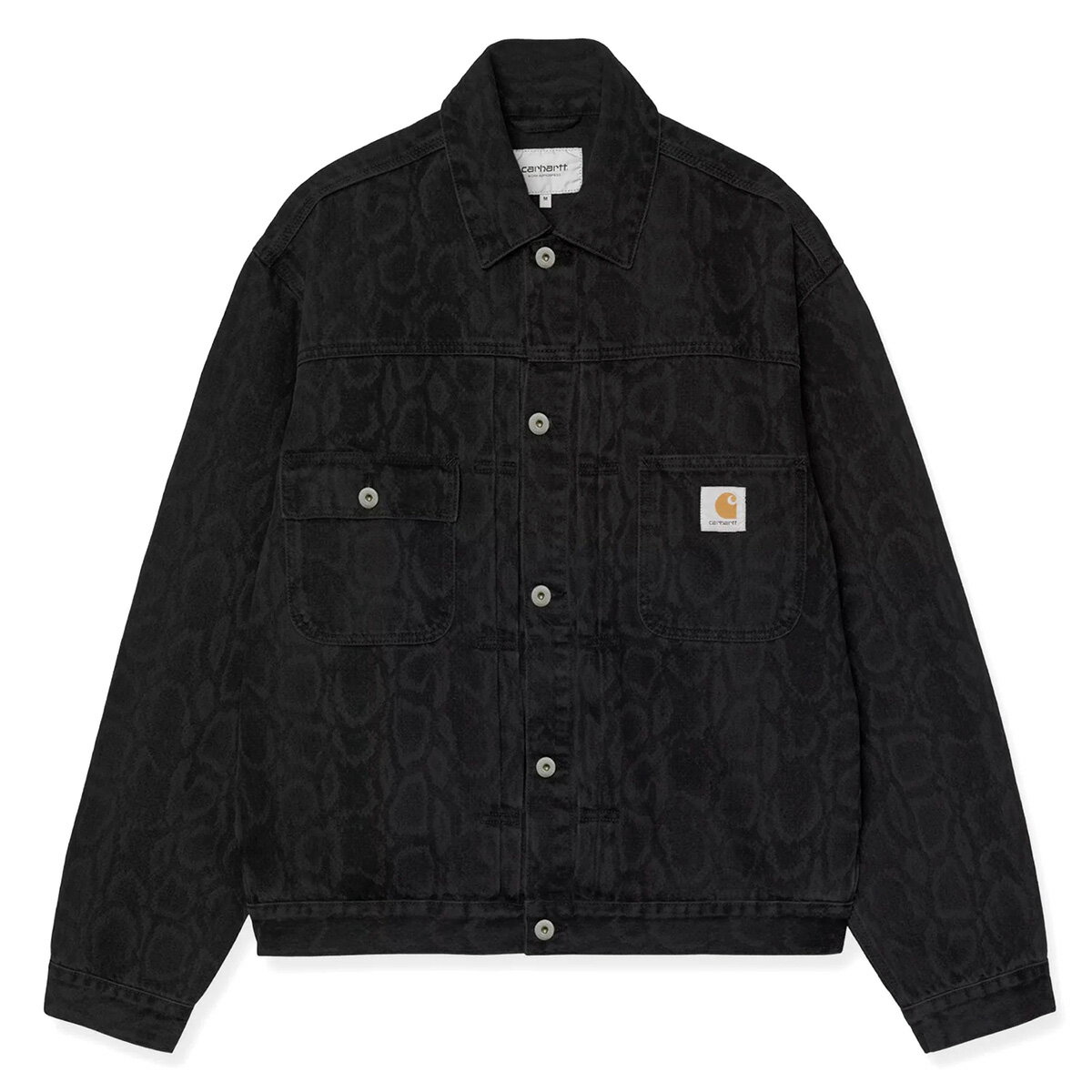 CARHARTT カーハート ジャケット ストリート スケーター BELMAR JACKET Snake Camo, Black heavy stone wash I036586-3R260