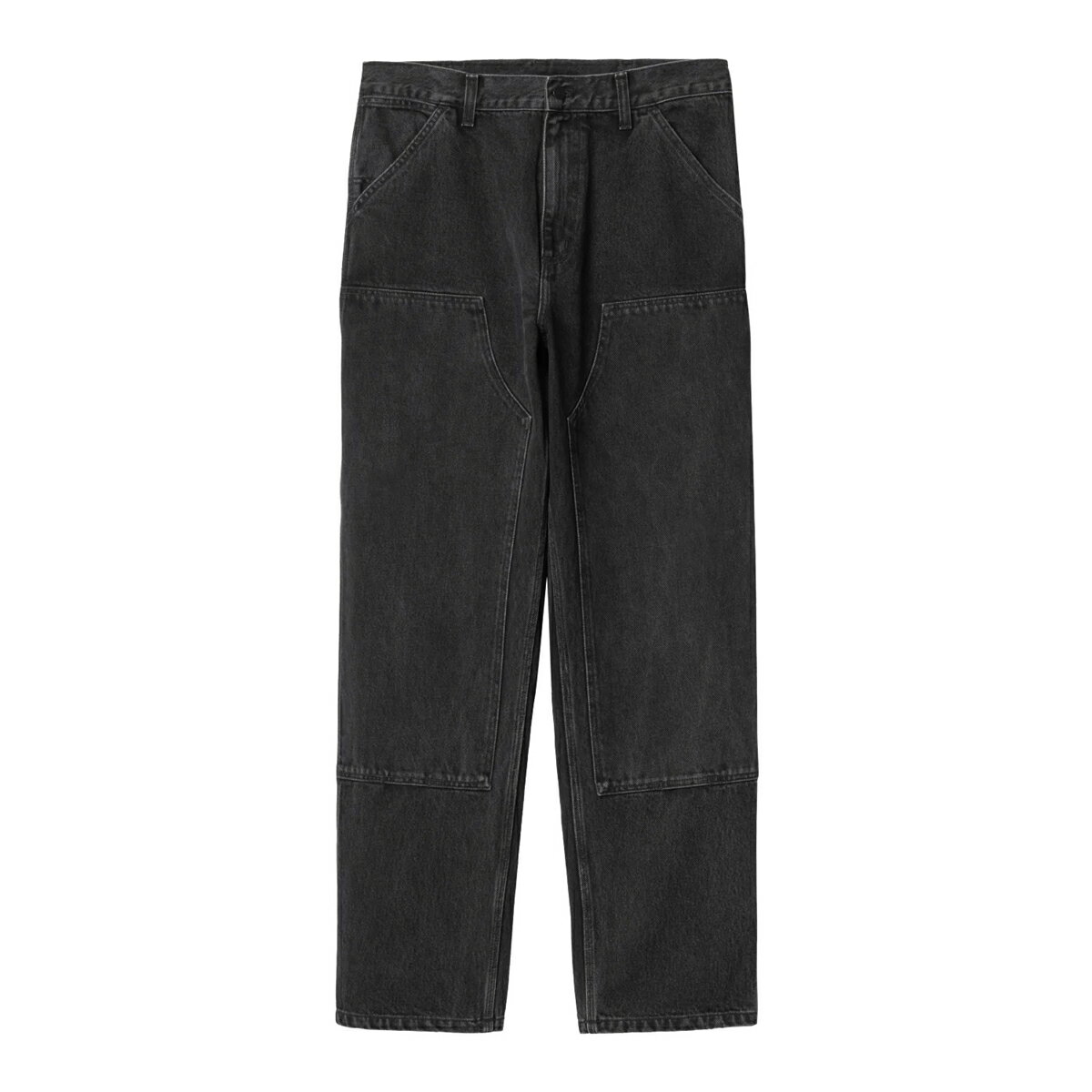 樂天商城 - CARHARTT カーハート パンツ ストリート スケーター DOUBLE KNEE PANT BLACK STONE WASHED I032699-8906