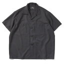 CFT 039 S シーエフティーズ 半袖シャツ メンズ ストリート カジュアル ブランド RAYON TWILL OC WIDE SHIRT / VAGO CHARCOAL チャコール 茶色 CFT-S0521S ★★