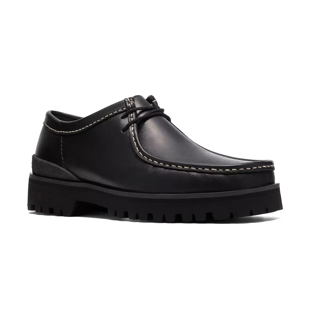 Clarks クラークス スニーカー ストリート スケーター Walla Yukoner Black Leather 26185676