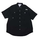 COLUMBIA コロンビア 半袖シャツ ダンサー アメカジ カジュアル アウトドア キャンプ スポーツ ブランド BAHAMA II S/S SHIRT BLACK FM7047-009
