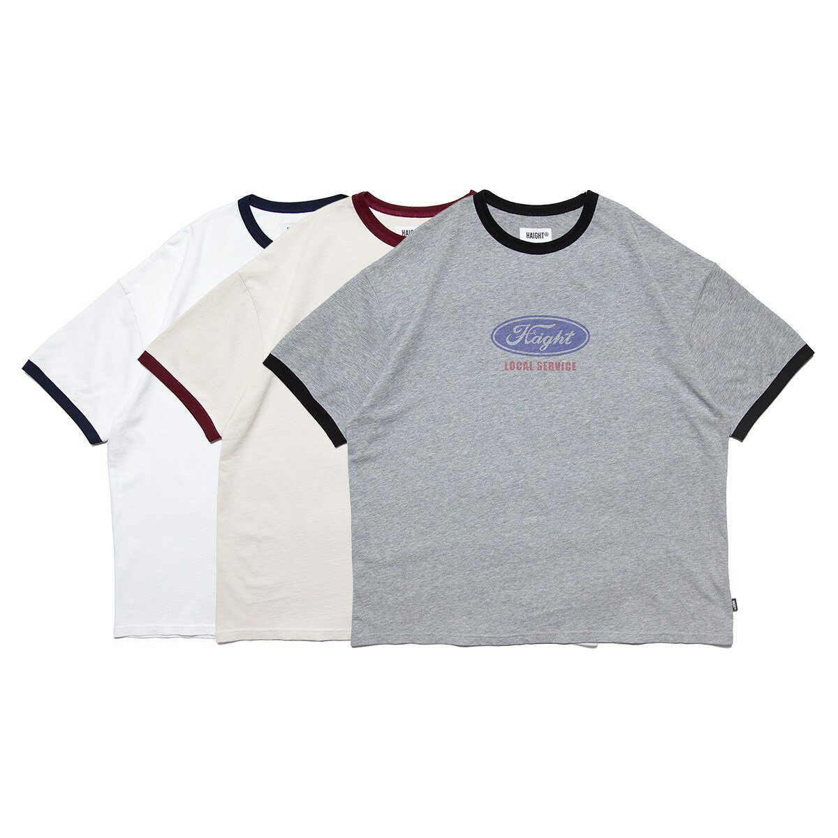 樂天商城 - HAIGHT ヘイト 半袖Tシャツ ストリート スケーター OVAL LOGO RINGER Tee HTSS-261001