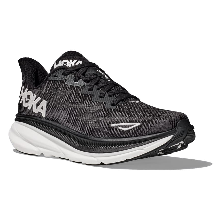 HOKA ONE ONE ホカオネオネ クリフトン 9 スニーカー ストリート ヒップホップ ラッパー ダンサー アメカジ ミリタリー ワーク カジュアル アウトドア ブランド CLIFTON 9 1127895-BWHT SHIFTING BLACK×WHITE ブラック×ホワイトのサムネイル