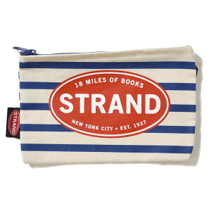 NEW YORK㤤դSTRAND BOOK STORE ȥ ֥å ȥ ݡ NEWYORK NEW YORK ˥塼衼 ڻ POUCH BLUE STRIPED ֥롼ȥ饤 