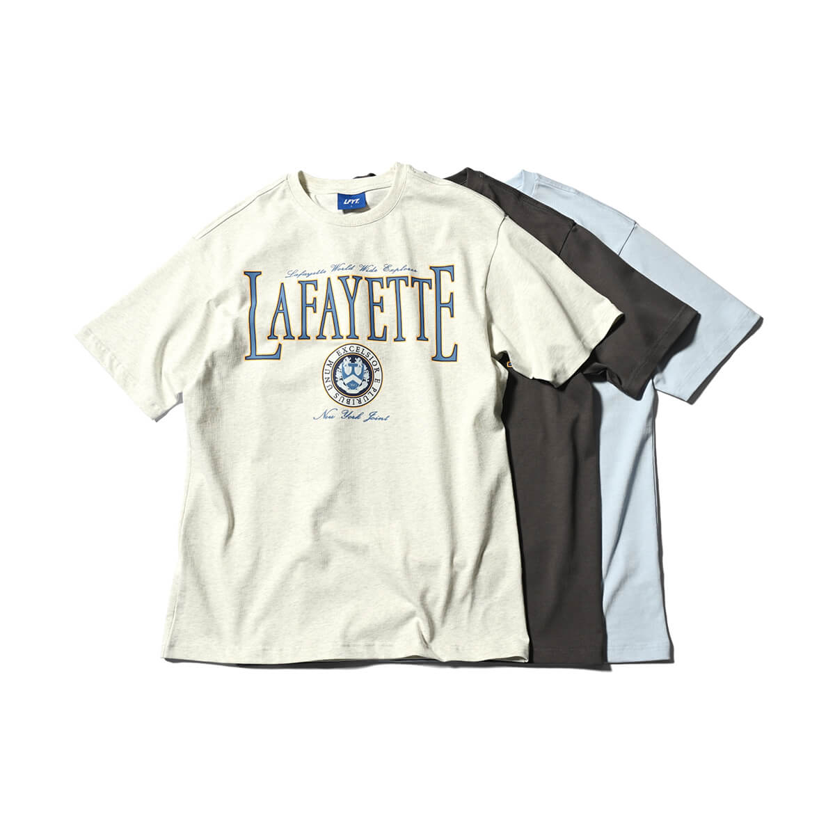 LFYT ラファイエット Tシャツ Lafayette エルエフワイティー 半袖 ストリート ヒップホップ ラッパー ダンサー アメカジ カジュアル キャンプ スポーツ ブランド LAFAYETTE COAT OF ARMS TEE LA230103 ★★