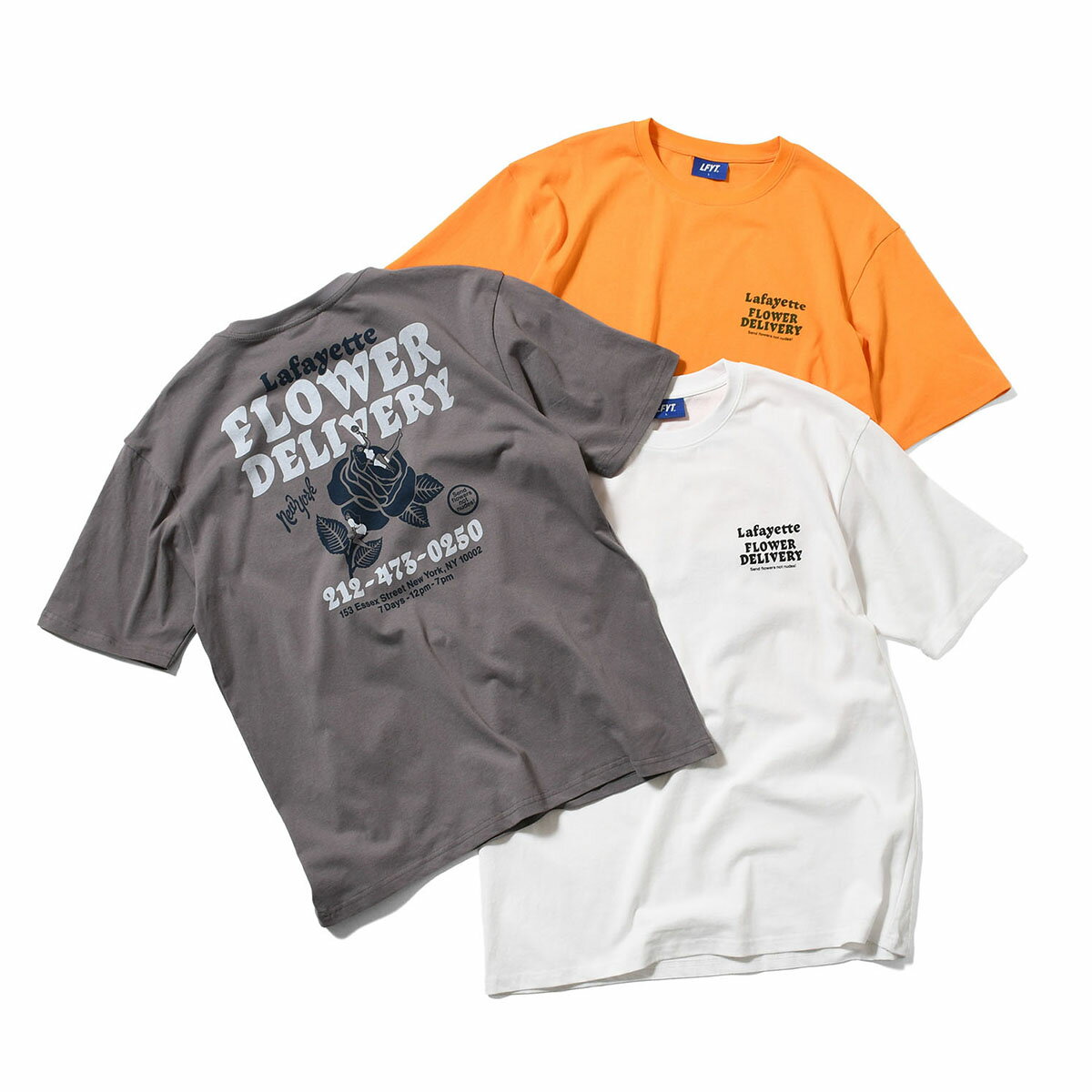 樂天商城 - LFYT ラファイエット Tシャツ Lafayette エルエフワイティー 半袖 Tシャツ プリント ストリート ヒップホップ ラッパー ダンサー アメカジ カジュアル アウトドア キャンプ ブランド LFYT エルエフワイティー FLOWER DELIVERY TEE LS260114