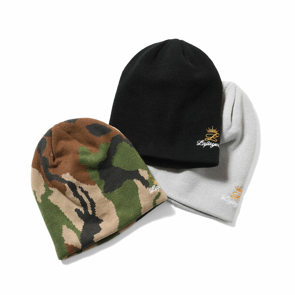 LFYT ラファイエット Lafayette エルエフワイティー ニットキャップ ビーニー ニット帽 ストリート ヒップホップ ラッパー ダンサー アメカジ ワーク カジュアル アウトドア ブランド GOLD L LOGO SINGLE BEANIE LS261402(4.0)