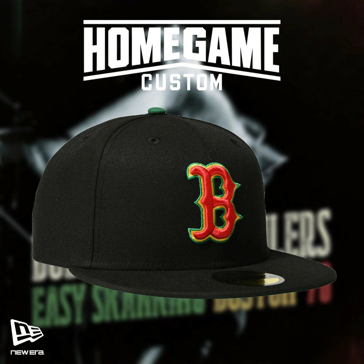 帽子 - NEW ERA ニューエラ キャップ ストリート スケーター BOSTON RED SOX CO PEACE SIGN 59FIFTY BLACK 71024996
