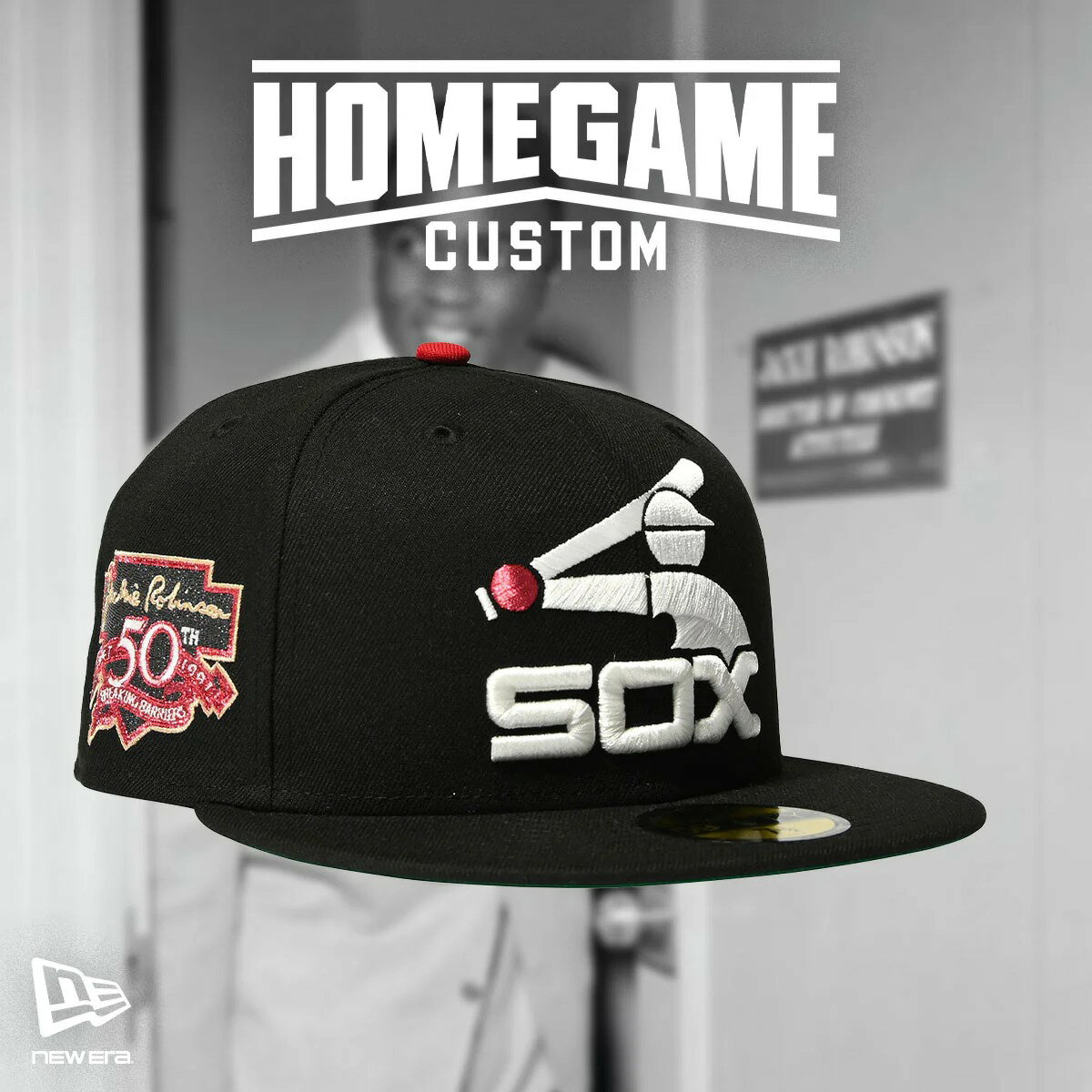 樂天商城 - NEW ERA ニューエラ キャップ ストリート スケーター CHICAGO WHITE SOX CO J.ROBINSON 50TH 59FIFTY BLACK 71025009