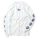 PABST BLUE RIBBON パブストブルーリボン ビール 長袖 Tシャツ メンズ ストリート ロンT ロンティー ロゴ 公式 オフィシャルグッズ ブランド WHITE ホワイト 白 SMALL LOGO L/S TEE ★★