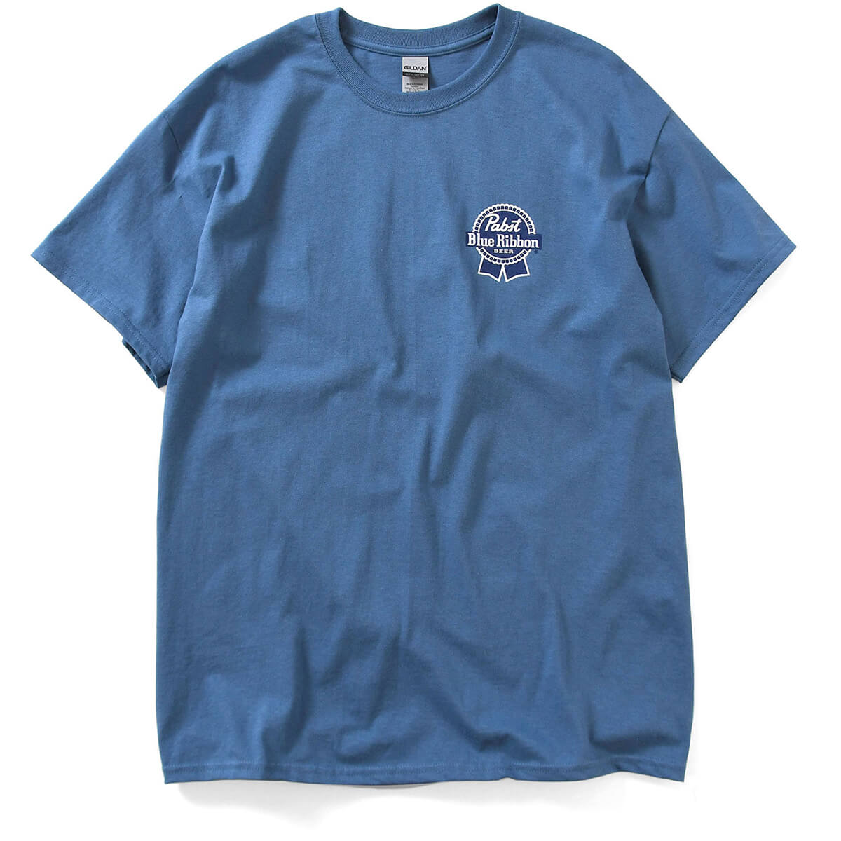 PABST BLUE RIBBON パブストブルーリボン ビール 半袖 Tシャツ メンズ ストリート ロゴ 公式 オフィシャルグッズ ブランド INDIGO インディゴ ORIGINAL LOGO TEE ★★