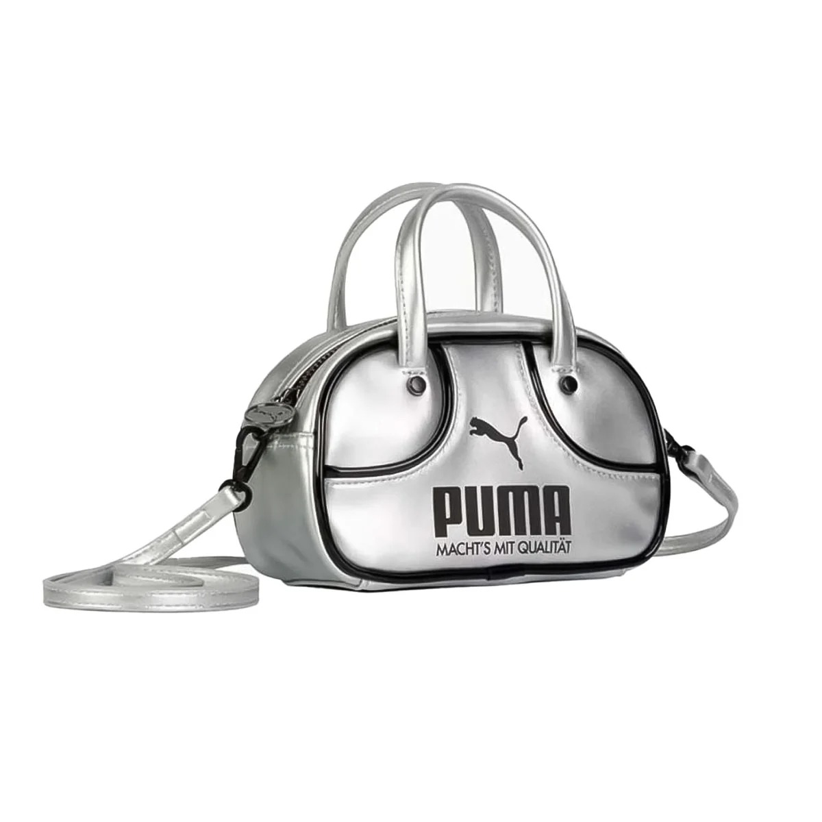 PUMA �ס��� �Хå� ���ȥ꡼�� 1976 MICRO GRIP BAG GLACIAL GRAY-PUMA BLACK 92485-01