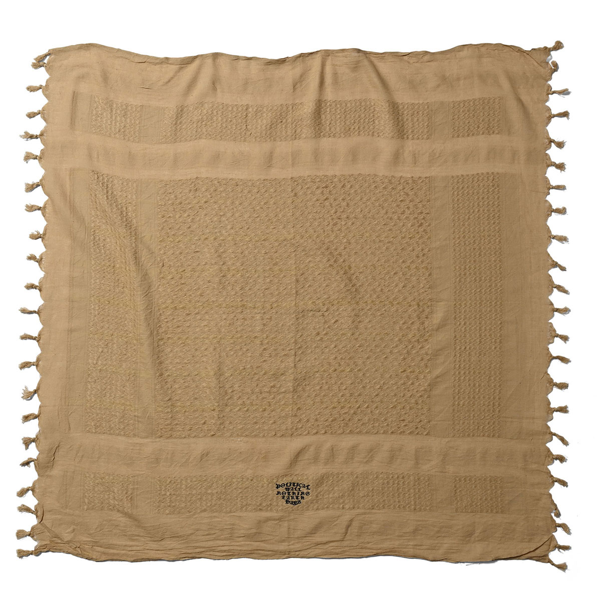 PWNED パウンド スカーフ ストール ストリート ヒップホップ ラッパー ダンサー グラフティ アート OLD PWNED TACTICAL SCARF PW22AW07 BEIGE ベージュ ★★