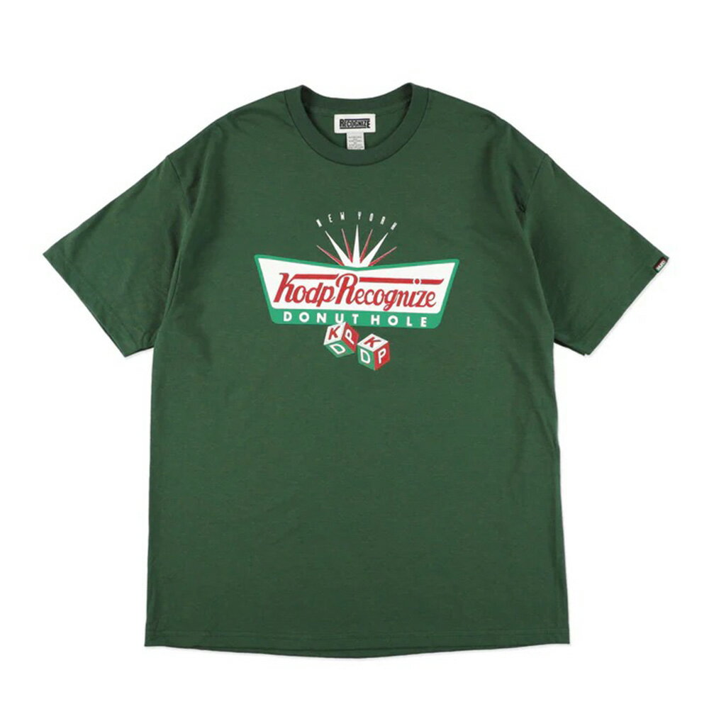 RECOGNIZE レコナイズ Tシャツ ストリート ファッション メンズ DONUT HOLETEE GREEN RCG261-DHT