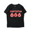 ڥåTEAM SATAN SKATEBOARDING ॵ ȥܡǥ åT Ⱦµ ȥ꡼ ҥåץۥå åѡ 󥵡 ֥ TEAM SATAN 666 TEE CHILDREN TS001-1-CH 