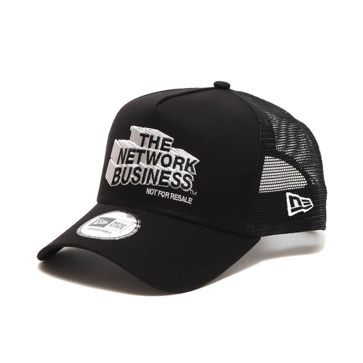 THE NETWORK BUSINESS × NEW ERA ザ ネットワーク ビジネス × ニューエラ メッシュキャップ トラッカーキャップ 帽子 ストリート ヒップホップ ラッパー ダンサー カジュアル ブランド 9FORTY A-Frame TRUCKER LOGO CAP TNBA011 ★★