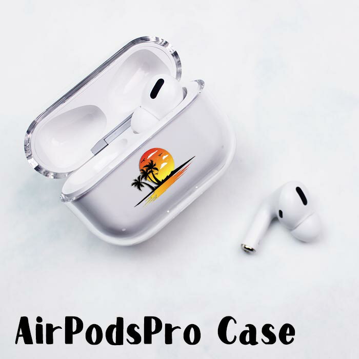 AirPodsPro2 ケース Airpods pro ケース airpods pro カバー エアポッズプロ2 エアポッツプロ ハワイアン ヤシの木 スイカ フルーツ アロハ プラスチック エアーポッズ カバー おしゃれ かわいい 本体 アップル イヤホン apple Airpods ケース 無地 透明 クリア