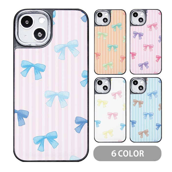 Rakuten - スマホケース クッションケース TPU クッション素材 リボン ストライプ iphone15 iphone14 iphone13 iphone12 pro iphone8 iphone7 iPhoneケース プリント かわいい ガーリー パステル 可愛い