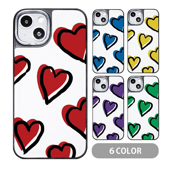 Rakuten - スマホケース クッションケース TPU クッション素材 ハート iphone15 iphone14 iphone13 iphone12 pro iphone8 iphone7 iphone6 iPhoneケース プリント オシャレ かわいい 可愛い