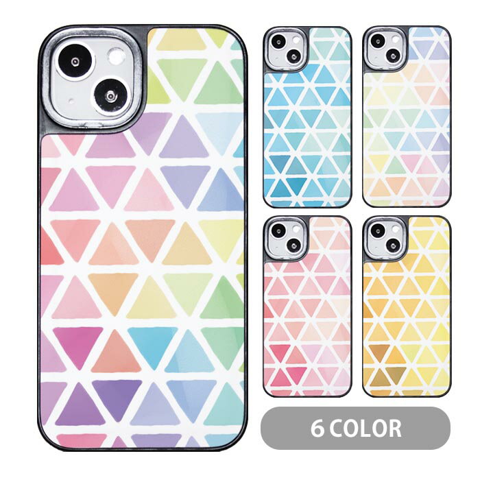 乐天商城 - スマホケース クッションケース TPU クッション素材 三角 タイル iphone15 iphone14 iphone13 iphone12 pro iphone8 iphone7 iPhoneケース オシャレ タイダイ 水彩 トライアングル かわいい