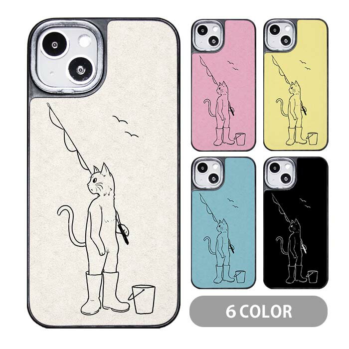 スマホケース クッションケース TPU クッション素材 猫 釣り 魚 長靴 iphone15 iphone14 pro iphone13 iphone12 pro iphone8 iPhoneケース オシャレ かわいい 可愛い