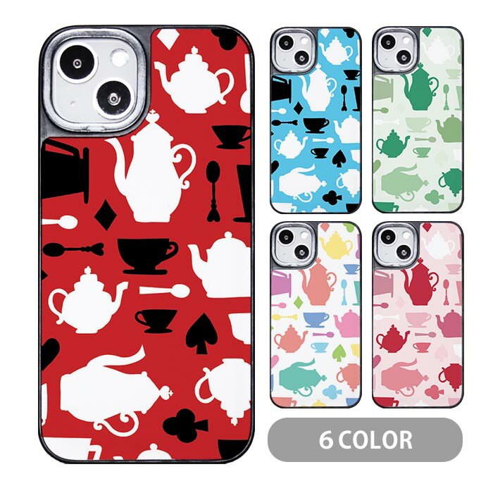 스마트폰 케이스 쿠션 케이스 TPU 쿠션 소재 앨리스 이상한 나라의 앨리스 티 파티 티팟 iphone15 iphone14 iphone13 iphone12 pro iphone8 iPhone 케이스 멋진 귀여운