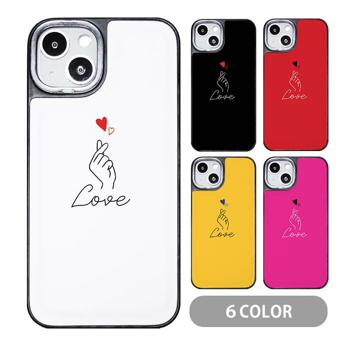 Rakuten - スマホケース クッションケース TPU クッション素材 指ハート サイン ハート ラブ iphone15 iphone14 iphone13 iphone12 pro iphone8 iPhoneケース TPU オシャレ かわいい 可愛い