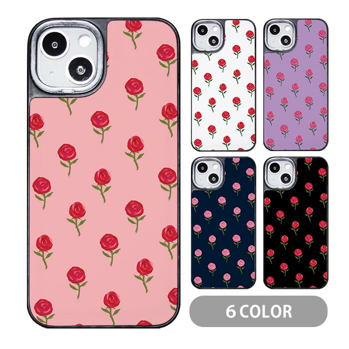 乐天商城 - スマホケース クッションケース TPU クッション素材 薔薇 ローズ シンプル 総柄 花 フラワー iphone15 iphone14 iphone13 iphone12 pro iphone8 iPhoneケース TPU オシャレ かわいい 可愛い