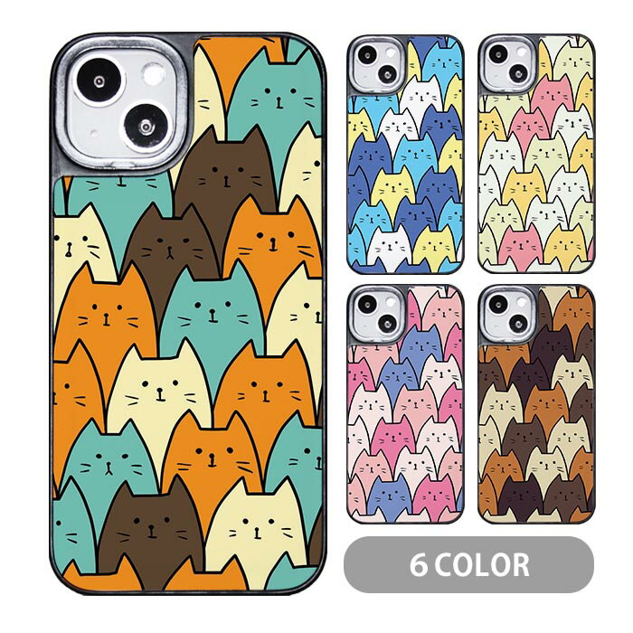 Rakuten - スマホケース クッションケース TPU クッション素材 猫 ネコ たくさん 整列 敷き詰め iphone15 iphone14 iphone13 iphone12 pro iphone8 iPhoneケース TPU オシャレ かわいい 可愛い