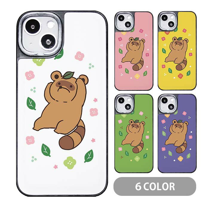 乐天商城 - スマホケース クッションケース TPU クッション素材 たぬき 狸 タヌキ 葉っぱ 花 フラワー 花柄 かわいい iphone15 iphone14 iphone13 iphone12 pro iphone8 iPhoneケース TPU オシャレ かわいい 可愛い