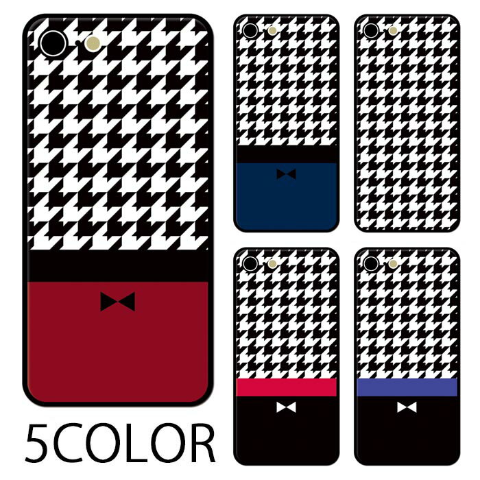 Rakuten - スマホケース ラウンド ガラス 千鳥柄 リボン iphone17 iphone16 iphone15 pro iphone14 iphone13 iphone8 iPhoneケース TPU ガラスケース 千鳥格子 ツートン 大人 かわいい 可愛い 流行 背面ガラス 強化ガラス TPU ハードケース