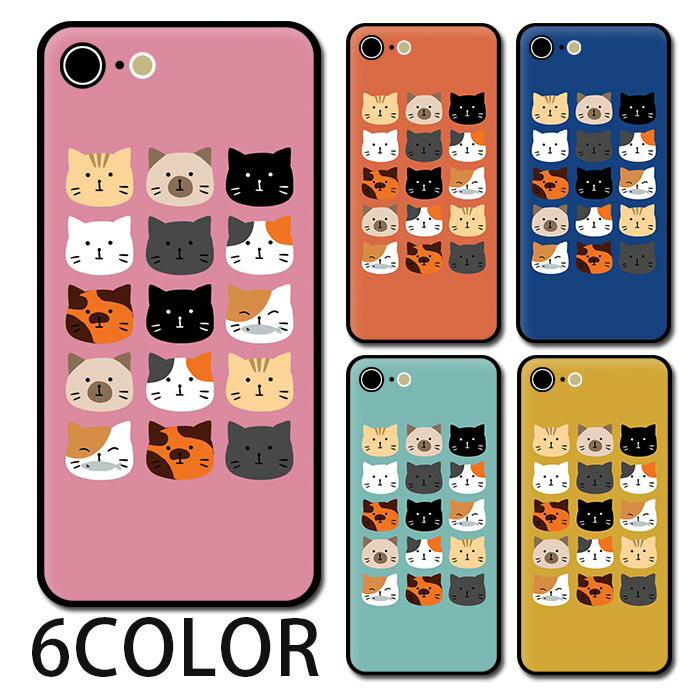 乐天商城 - スマホケース ラウンド ガラス ネコ 猫 黒猫 動物 アニマル iphone17 iphone17e iphone16e iphone16 iphone15 iphone14 iphone13 iPhoneケース TPU ガラスケース オシャレ かわいい 可愛い 背面ガラス 強化ガラス TPU ハードケース