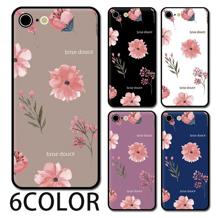 乐天商城 - スマホケース ラウンド ガラス 花 フラワー ボタニカル ナチュラル iphone17 iphone17e iphone16e iphone16 iphone15 iphone14 iphone13 iPhoneケース TPU ガラスケース オシャレ かわいい 可愛い 背面ガラス 強化ガラス TPU ハードケース