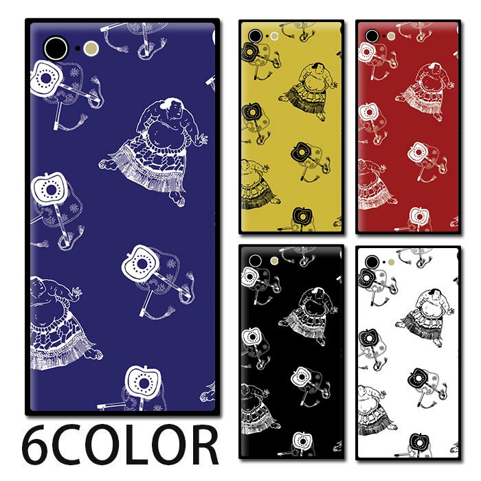 スマホケース スクエア ガラス 相撲 力士 相撲取り お相撲さん すもう 日の丸 iphone15 pro MAX iphone14 pro MAX iphone13 iphone12 pro iphone8plus iPhoneケース 四角 TPU ガラスケース オシャレ かわいい 可愛い 背面ガラス 強化ガラス TPU ハードケース