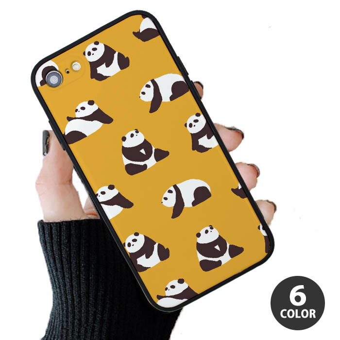 スマホケース プラスチック TPU 取り外し カード収納 パンダ 動物 iphone12 pro iphone11 iphoneXR iphoneXS iphone8 iPhoneケース TPU ガラスケース アニマル ぱんだ どうぶつ かわいい 可愛い 流行 頑丈 強化 割れにくい