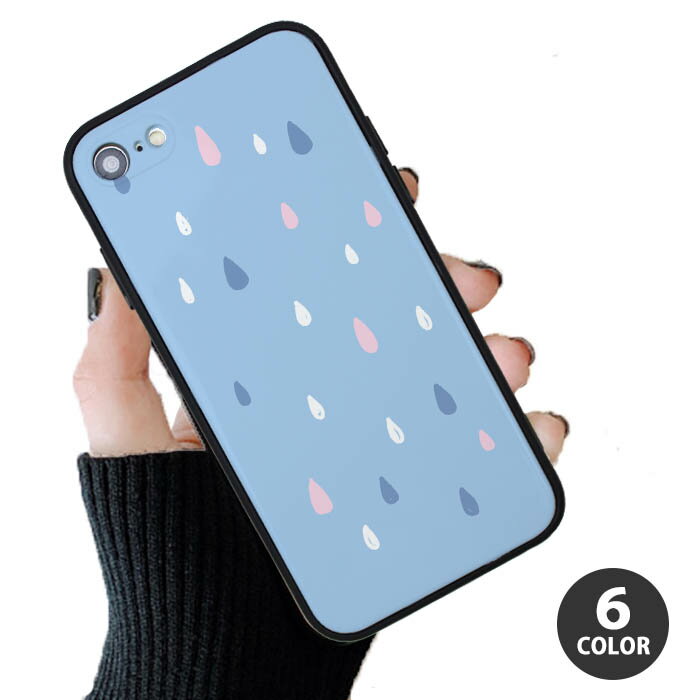 Rakuten - スマホケース プラスチック TPU 取り外し しずく パステル iphone11 iphoneXR iphoneXS iphone8 iPhoneケース TPU シンプル おしゃれ かわいい 可愛い 雫 雨 梅雨 流行 TPU ハードケース