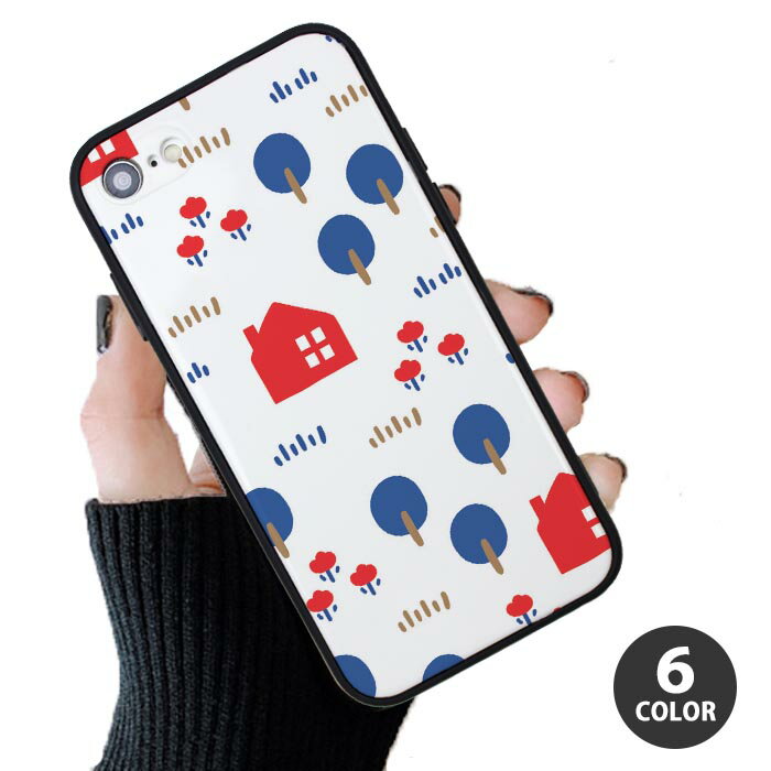 Rakuten - スマホケース プラスチック TPU 取り外し カード収納 鳥 北欧風 北欧柄 森 花 家 iphone12 pro iphone11 iphoneXR iphoneXS iphone8 iPhoneケース TPU かわいい 可愛い 流行 頑丈 強化 割れにくい