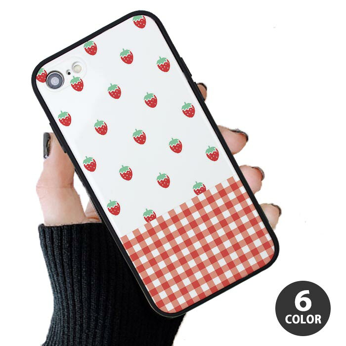 Rakuten - スマホケース プラスチック TPU 取り外し カード収納 イチゴ 苺 いちご ドット ギンガムチェック iphone12 pro iphone11 iphoneXR iphoneXS iphone8 iPhoneケース TPU かわいい 可愛い 流行 頑丈 強化 割れにくい