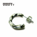 【送料無料】【VIVIFY 正規店】VIVIFY ビビファイ ピアス フープ ツイスト Silver x Brass Spiral Pierce 受注生産